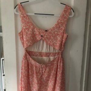 Annabella Red Print Dress